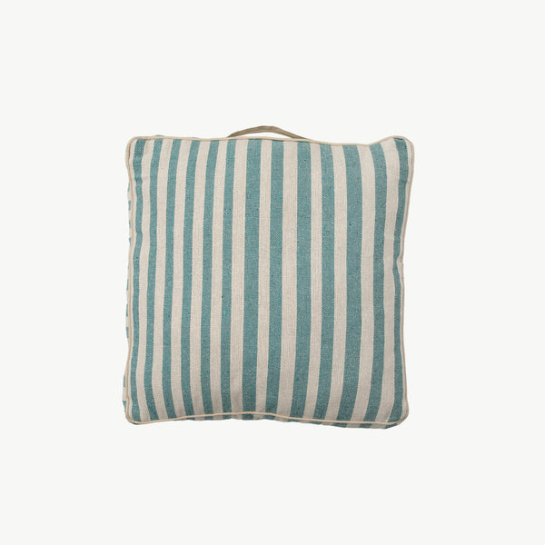 Linea Maxi Stripe Floor Cushion - teal