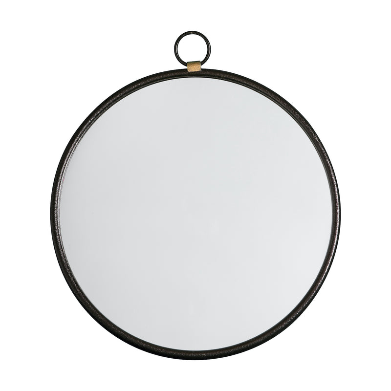 Bayswater Black Round Mirror