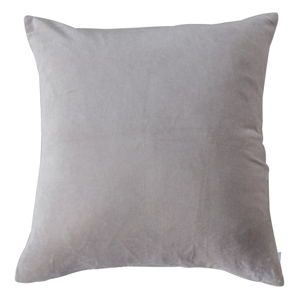 Cotton Velvet Cushion - Grey