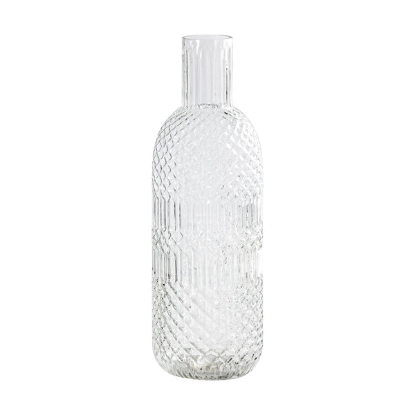 Fougere Bottle Vase - Clear