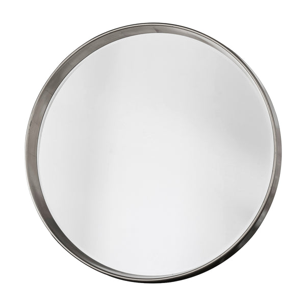 Harvey Round Mirror - Silver