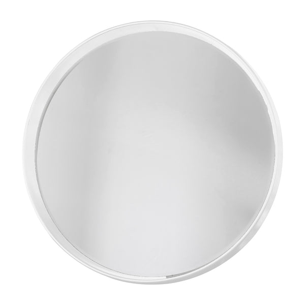 Harvey Round Mirror - White