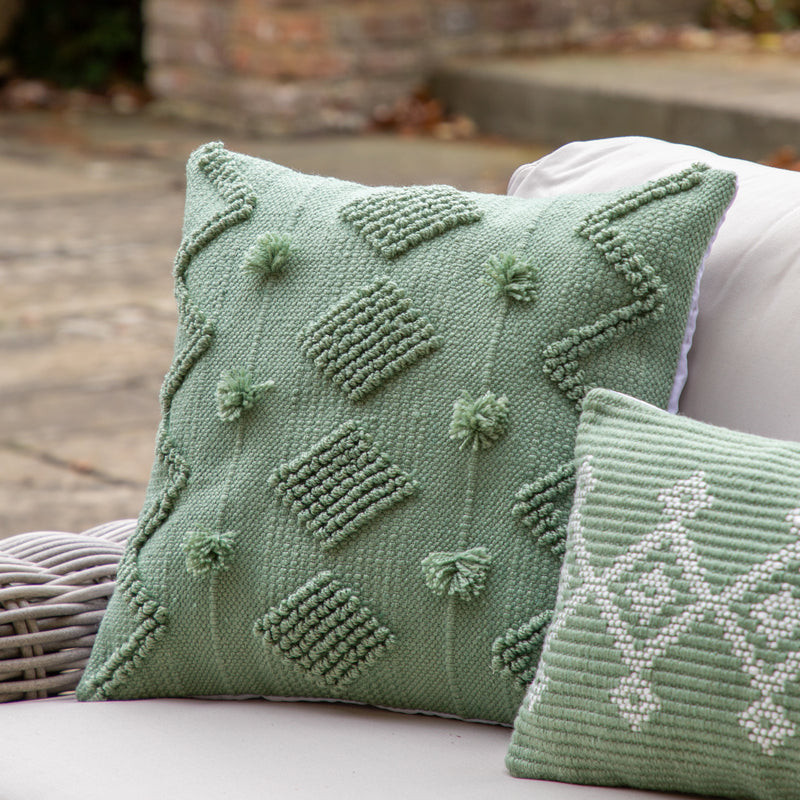 Hora Textured Cushion - Green