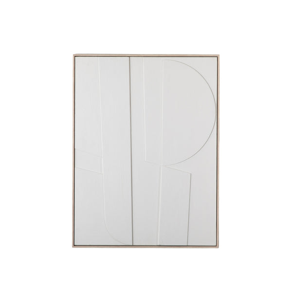 Kiso Relief Framed Art - Beige