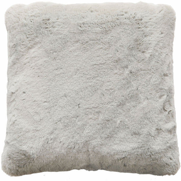 Luxury Faux Rabbit Cushion Grey