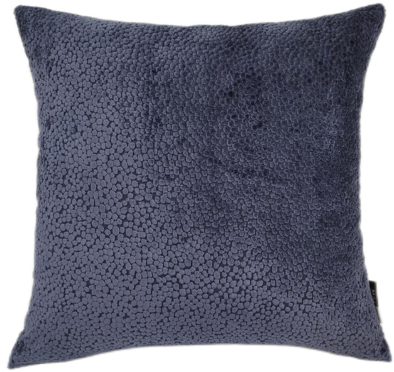 Cut Velvet Dots In Navy Cushion