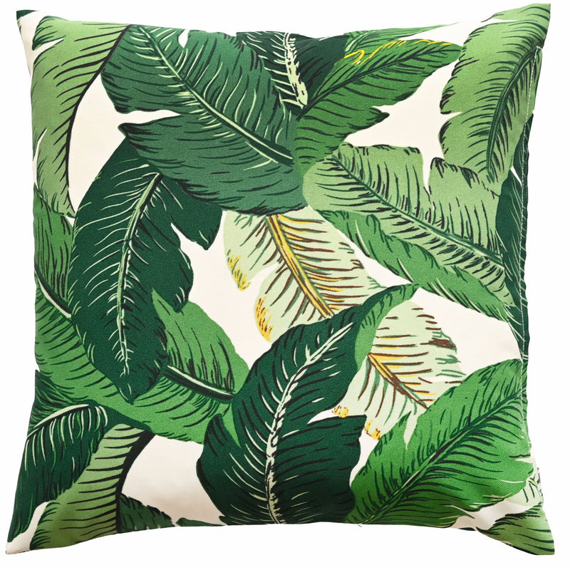 Outdoor Cushion Green Leaves