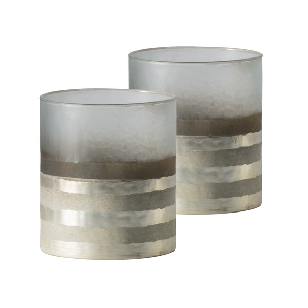 Poll Candle Holder - Grey (Set of 2)