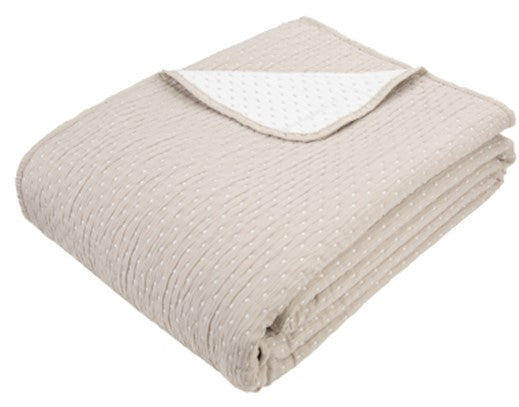Tactile Jaq Dot Quilt Taupe