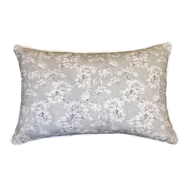 Ditsy Taupe Floral With Stripe Reverse