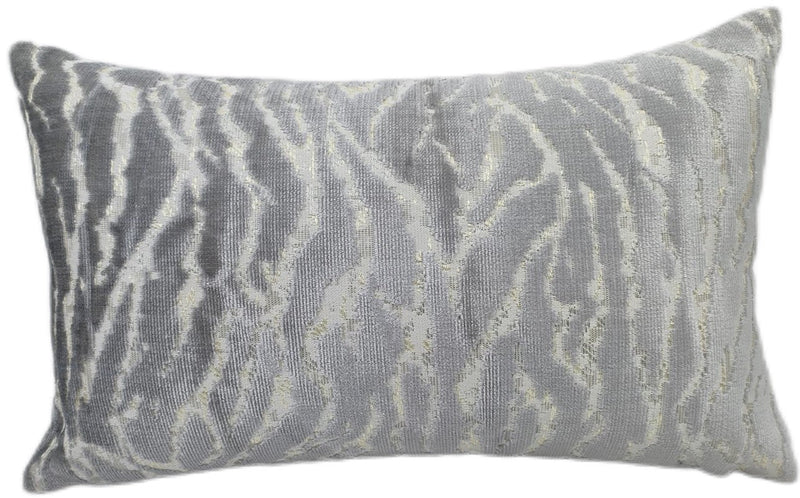 Lightning Lines In Silver Cushion