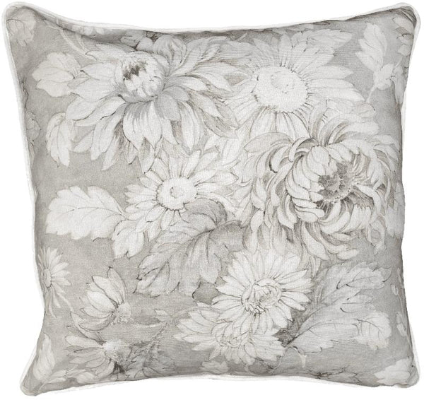 Bolonia Floral Taupe With Stripe Reverse Cushion
