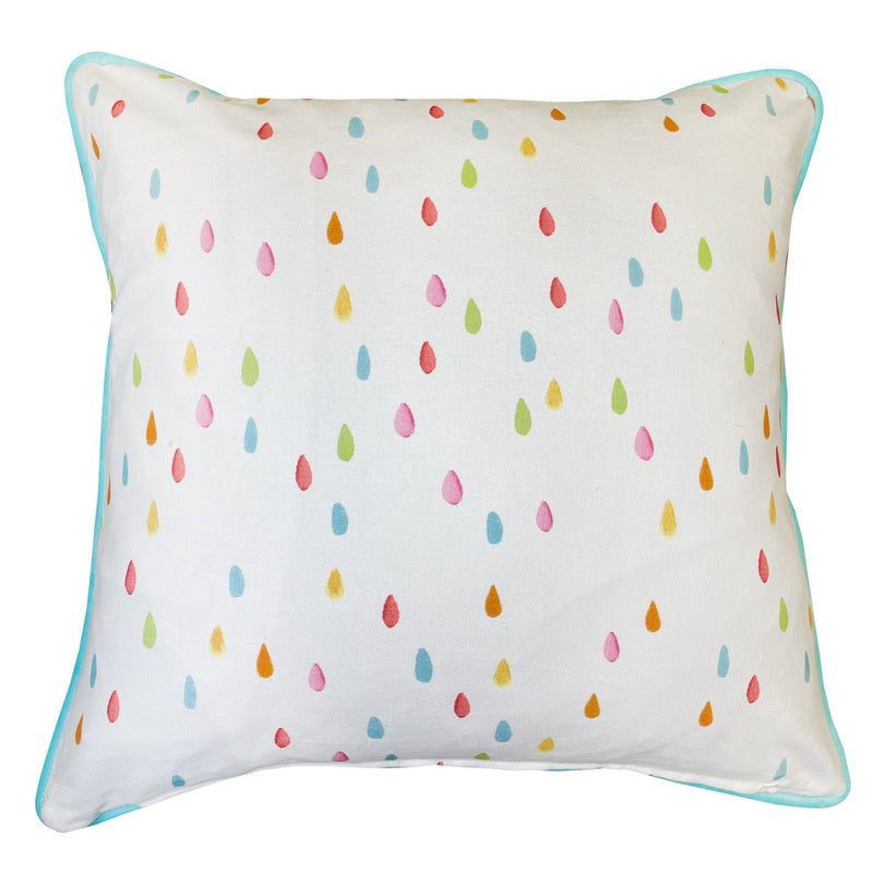 Childrens Cloudy Print With Dotty Reverse Cushion