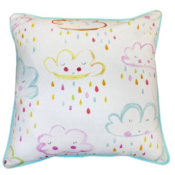 Childrens Cloudy Print With Dotty Reverse