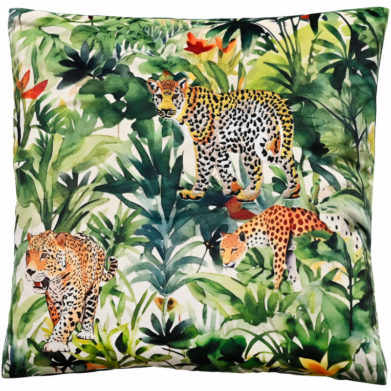 Emb Tigers In The Jungle Print Cushion