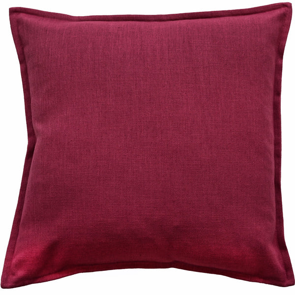 Poly Linen Mix With Flange Fuschia