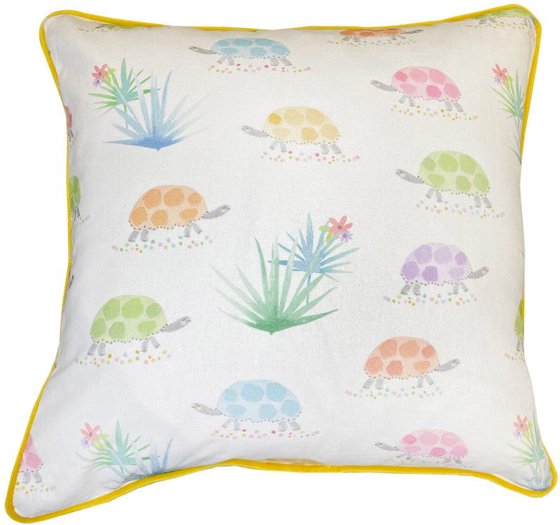 Childrens Tortoise Print With Dotty Reverse Cushion