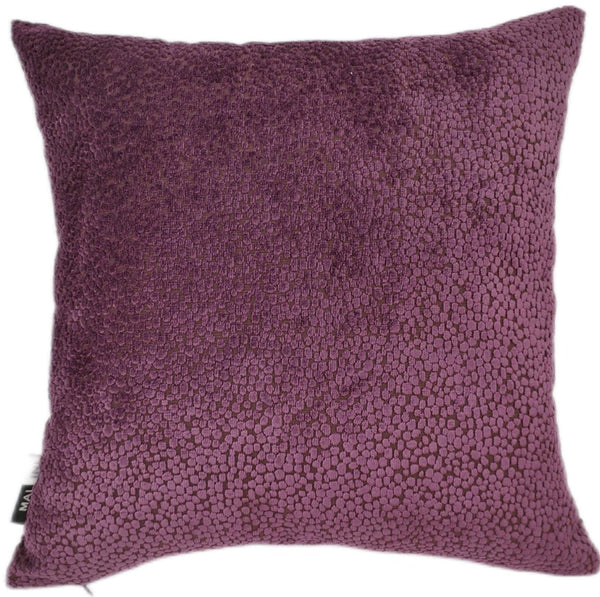 Cut Velvet Dots In Aubergine Cushion