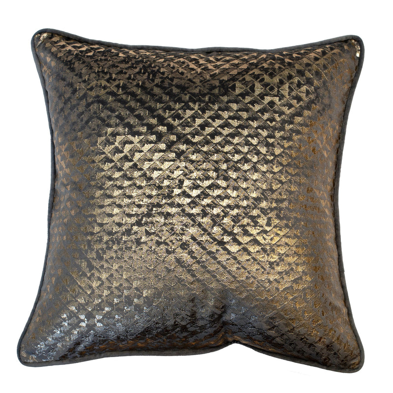 Velvet With Diamond Foil Print Cushion