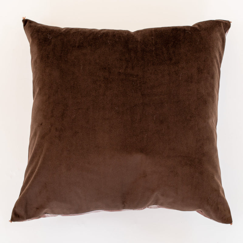 Abstract Printed Lines On Linen Taupe Cushion