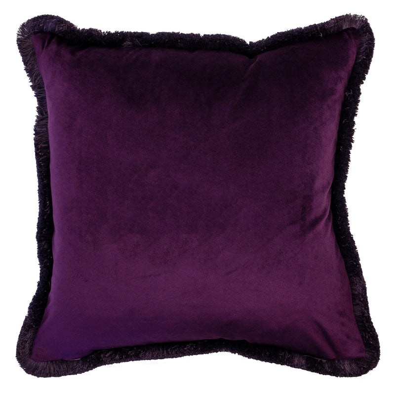 Berry Shades Of Abstract Flowers Cushion