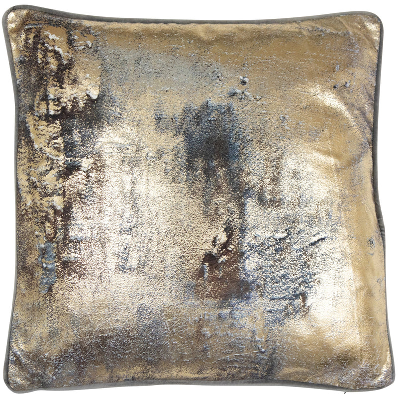 Printed Grey W. Gold Foil Cushion