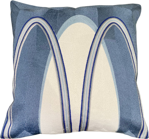 Crewel Stitch Abstract Cushion