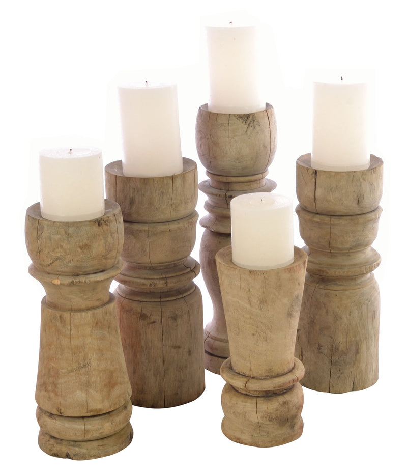 Set of 5 Turned Candles
