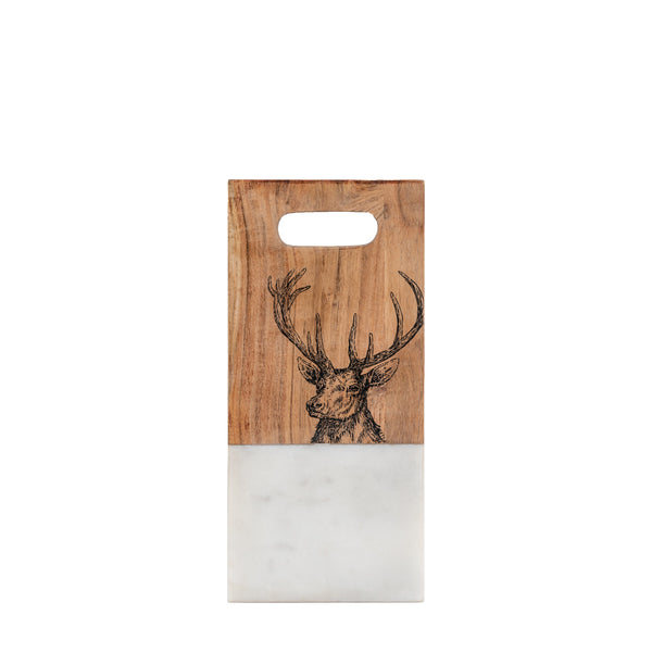 Stag Board Marble - White