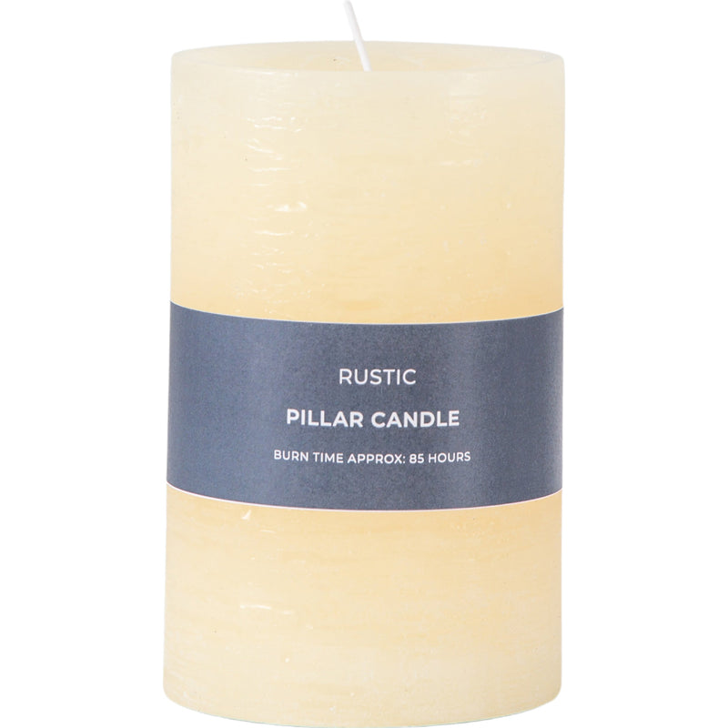 Pillar Candle Rustic (2pk) - Ivory