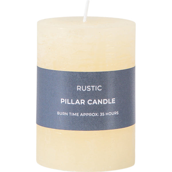 Pillar Candle Rustic (2pk) - Ivory