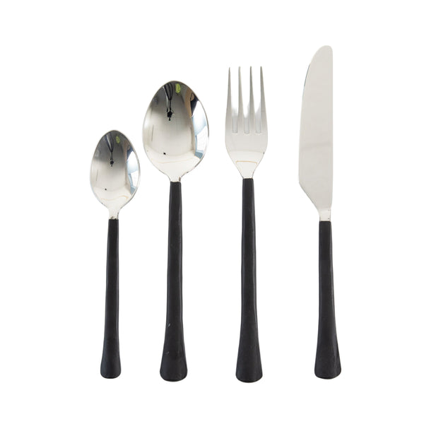 Soren Cutlery Set x16 - Black