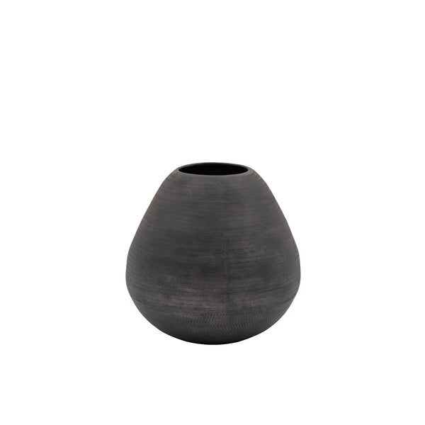 Artistic Aluminium Vase Chatai - Black