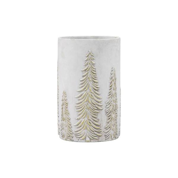 Forest Vase - Gold / White