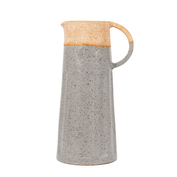 Callow Pitcher Vase - Natural / Slate