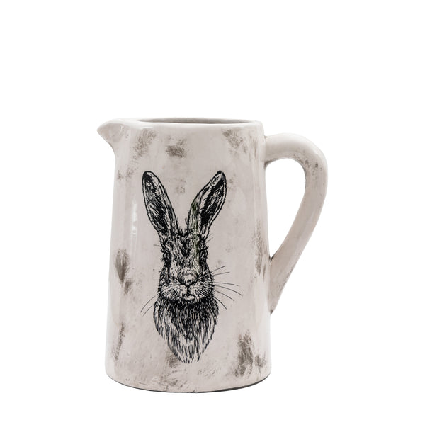 Hare Pitcher Vase - Distressed