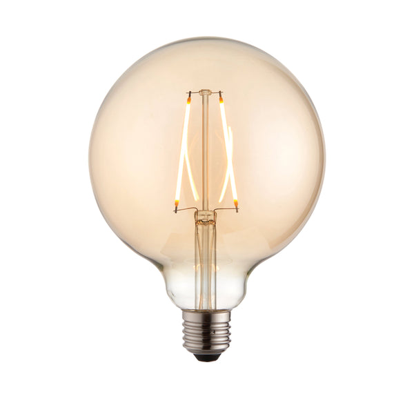 E27 LED Filament Globe 2W - Amber