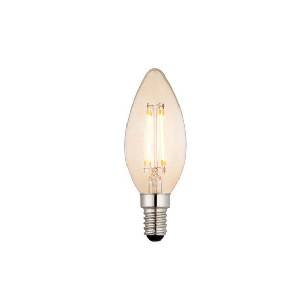 E14 LED Filament Candle - Amber