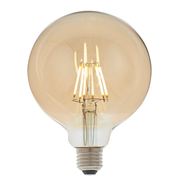 E27 LED Filament Globe 6W - Amber