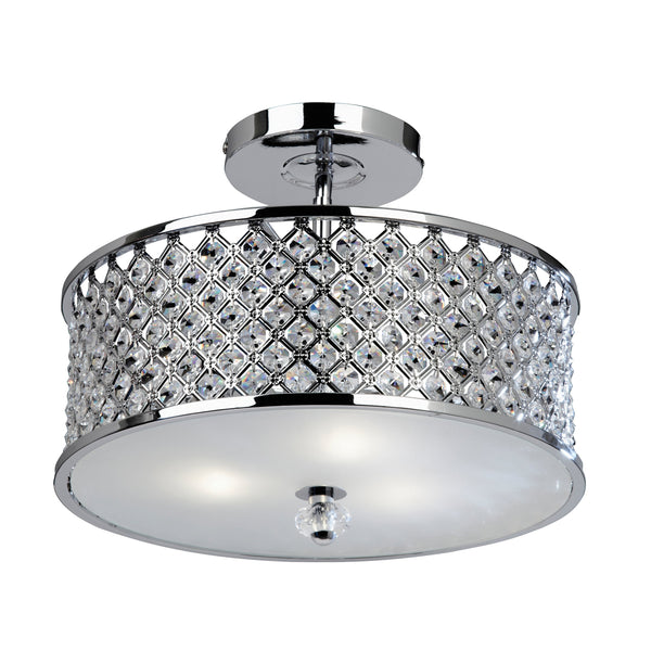 Hudson Ceiling Lamp - Chrome / Crystal