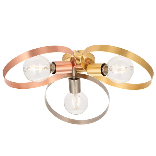 Hoop 3 Ceiling Light - Brass / Copper