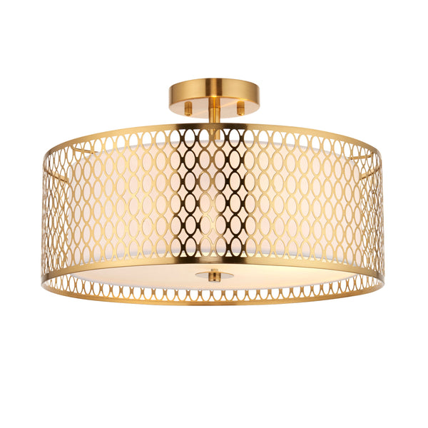 Cordero Ceiling Lamp - Gold / White