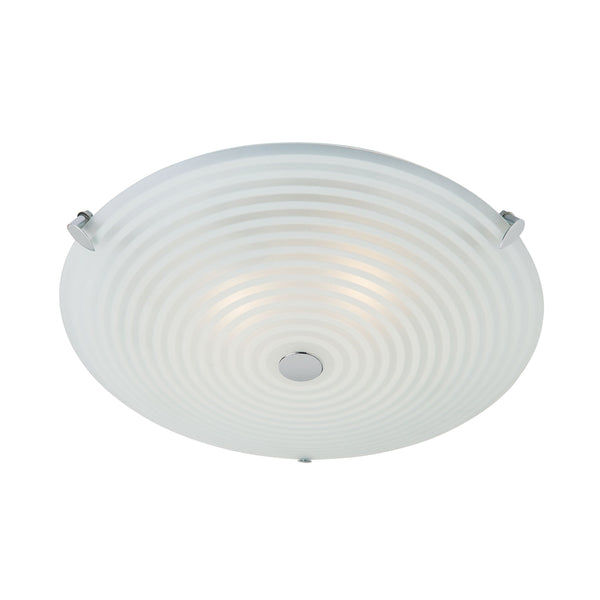 Roundel Ceiling Lamp - Chrome / Clear / Frosted