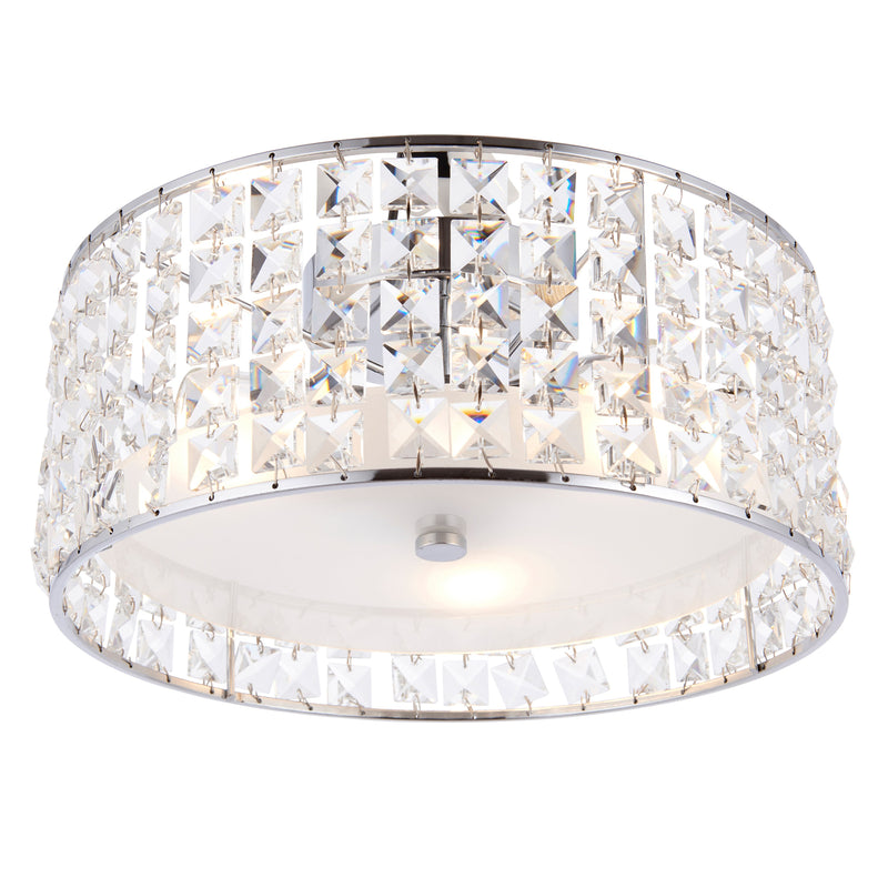 Belfont Ceiling Lamp - Chrome / Clear