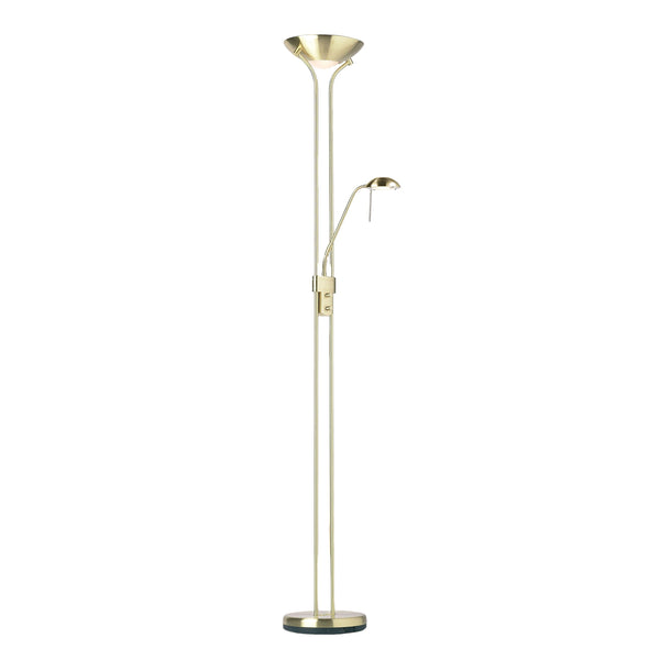 Rome Floor Lamp - Brass / Opal