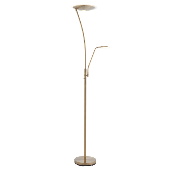 Alassio Floor Lamp - Antique Brass / Frosted