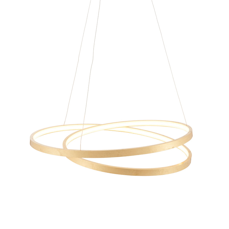 Scribble Pendant Light - Frosted / Gold