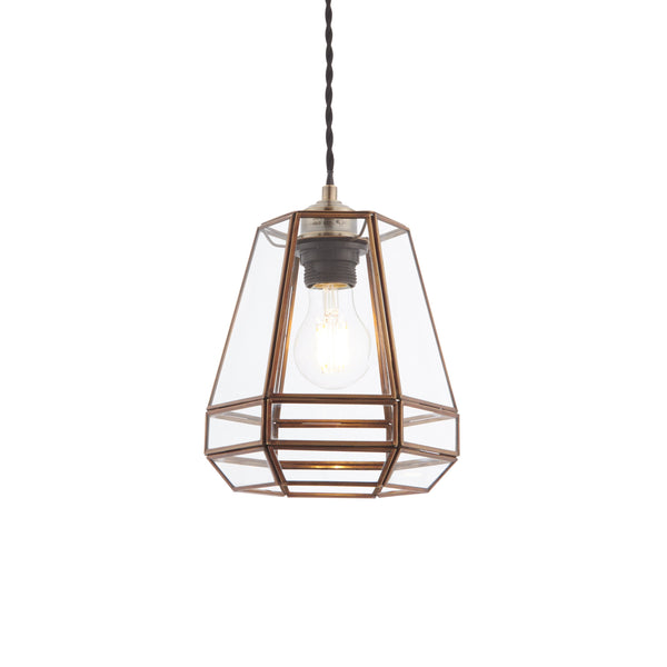 Stockheld Shade - Antique Brass / Clear