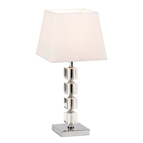Murford Table Lamp - Chrome / White