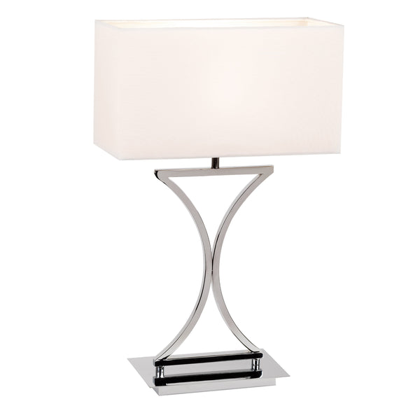 Epalle Table Lamp - Chrome / White